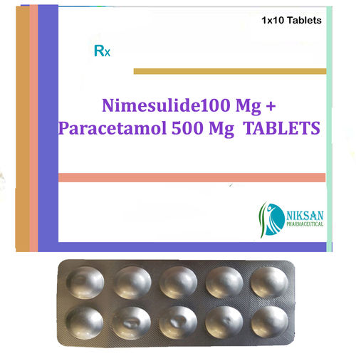 Nimesulide 100 Mg Paracetamol 500 Mg Tablets