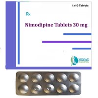 Nimodipine Tablets - 30 Mg Dosage, Suitable For Aged Persons, Recommended For Blood Pressure Management, 50 Count Per Bottle, General Medicines