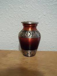 Dynasty Silver Gold Brass Metal Token Cremation Urn