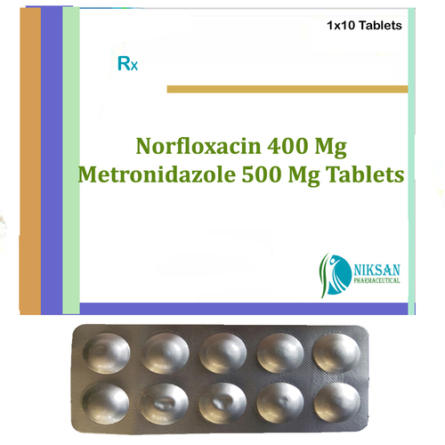 Norfloxacin 400 Mg Metronidazole 500 Mg Tablets