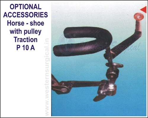 Horse - shoe with pulley Traction