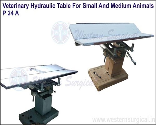 VETERINARY HYDRAULIC TABLE FOR SMALL AND MEDIUM ANIMALS By WESTERN SURGICAL