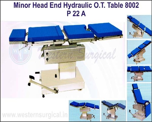 MINOR HEAD END CONTROL HYDRAULIC O.T. TABLE