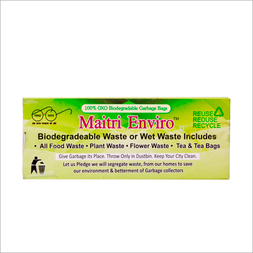 Green Garbage Bag - Biodegradable Plastic, Custom Size | Easy To Use, Eco-Friendly Solution for Waste Management