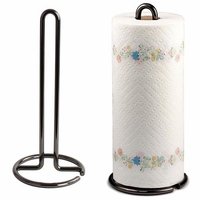 Wrought Iron Kitchen Tissue Paper Roll Holder (black)
