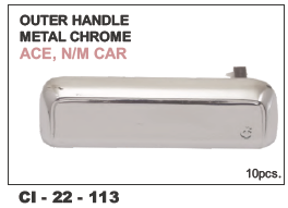 Outer Handle Metal CHROME ACE  L/R