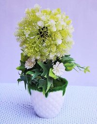 Natural Looking Artificial Bonsai Plant With Melamine Pot Anthurium Flower For Home Decor, Office Decor 10 Inch (random Color Will Be Shipped)