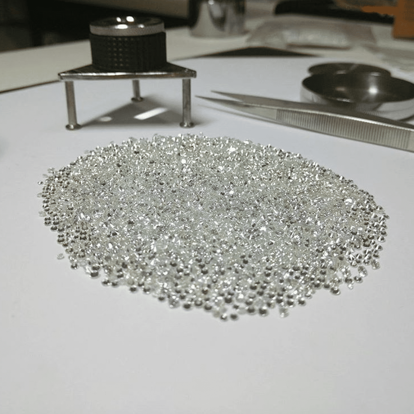 Cvd Diamond 1.10mm GHI VS SI Round Brilliant Cut Lab Grown HPHT Loose Stones TCW 1