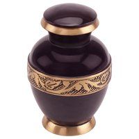 Diamond II Brass Metal Token Cremation Urn