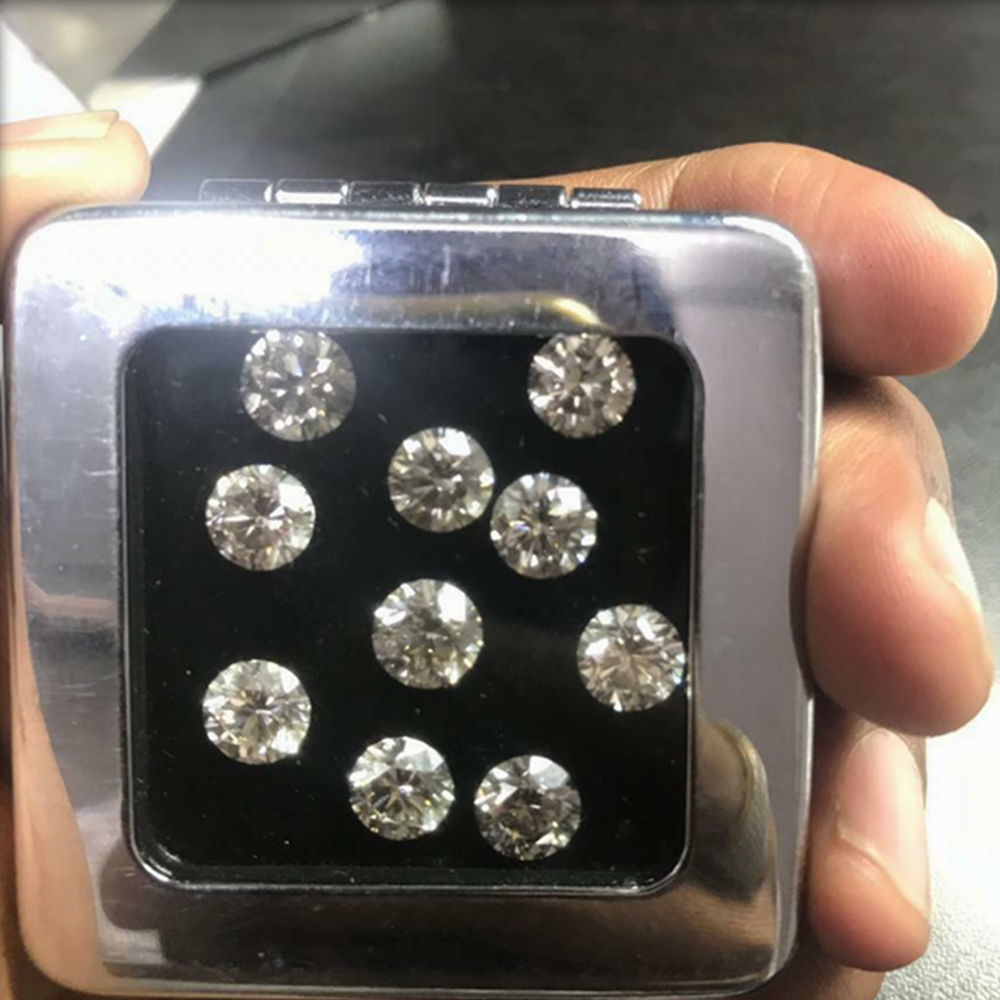 Cvd Diamond 2.30mm GHI VS SI Round Brilliant Cut Lab Grown HPHT Loose Stones TCW 1