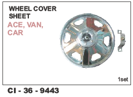 Car  Wheel Cover Sheet  Ace , Van, Car Vehicle Type: 4 Wheeler