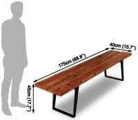 wooden Dining Table in Iron mix Minance