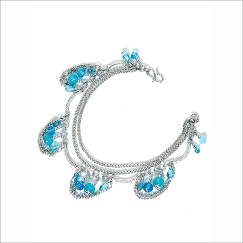 Silver Anklet - Multicolor | Different Sizes Available, Women's Anklets for Engagement, Gifts, Parties, and Weddings