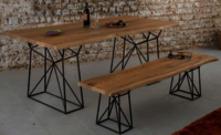 Wooden Dining Table set Ferrous