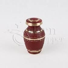 Cabernet Brass Token Cremation Urn
