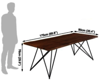 Dining Table Set Iron Base Composer