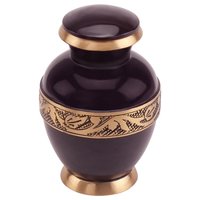 Cabernet Brass keepsake Cremation Urn