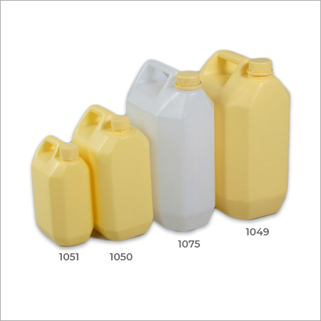 Plastic Jerry Cans - Rigid Plastic, Available in Various Sizes, Yellow and White Colors, Leak-Proof and Durable