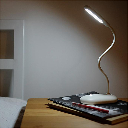 Flexible Hose Black Cordless LED Touch Table Lamp