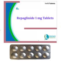 Repaglinide - 1 Mg Tablets | Quality Pharmaceutical Product For Diabetes Management, Suitable For Aged Individuals, Dosage Guidelines: 3
