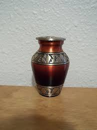 Avalon Series Mahogany Brass Token Cremation Urn