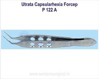 Utrata Capsularhexis Forcep - Stainless Steel, Standard Size | Curved Tip, Reusable, Lightweight, Polished Finish