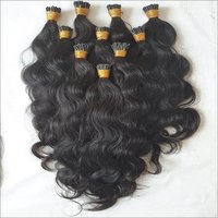 Wavy I tip hair extensions