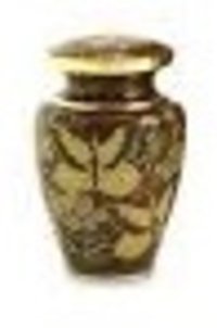 Artisan Indigo Brass Token Cremation Urn