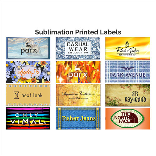 Multicolor Sublimation Printed Labels