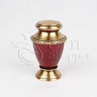 Artisan Pearl Brass Token Cremation Urn