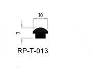T Channel Strip - Rubber 7x10mm Black, Weather Resistant, Dust Resistant, Flexible Elastic