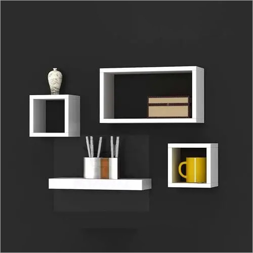 Wood Floating Wall Shelf For Living, Bedroom Wall Shelves Design