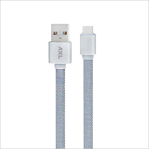 Flat Braided Type C USB Cable