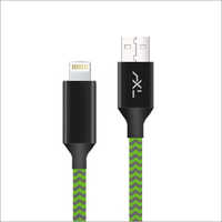 Reflector Lightning Usb Cable - Rubber + Plastic, 1 Meter Length, Green/grey Color, 2.1 Amp Output, 6 Months Warranty | Gear Iphone Usb Cable
