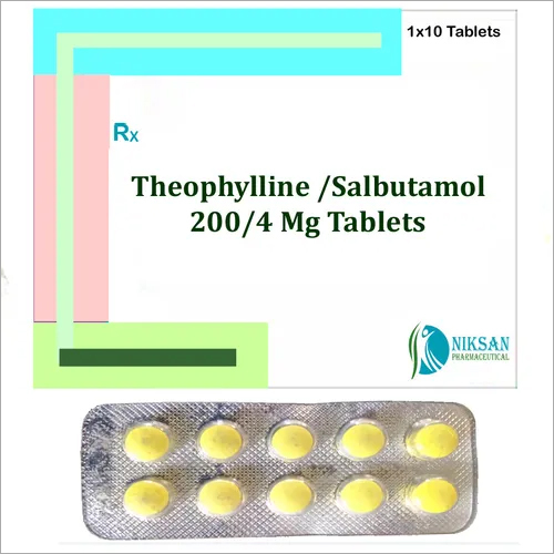 Theophylline 200 Mg Salbutamol 4 Mg Tablets