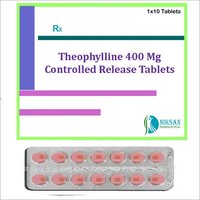 Theophylline 400 Mg Controlled Release Tablets - Dosage: 100, Recommended For: Allergy, Storage Instructions: 25Â°C, General Medicines Formulation