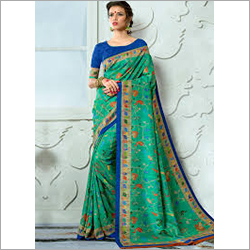Available In Different Color Digital Print Cotton Saree