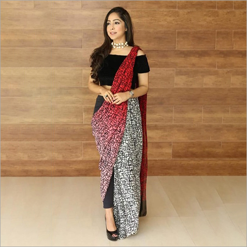 Available In Different Color Digital Printed Fancy Saree