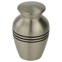 Aubergine Brass Token Cremation Urn