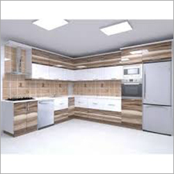 L Shaped Modular Kitchen