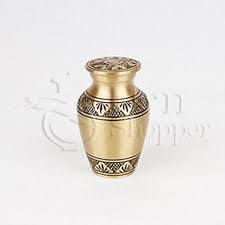 Aristocrat II Brass Token Cremation Urn