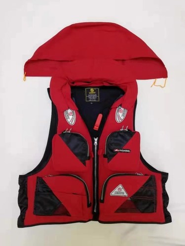 life jacket with collar with hat removable