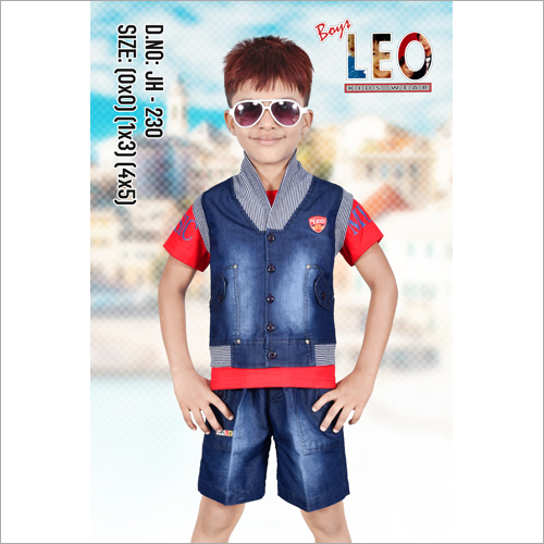 Kids Denim Half Jacket Age Group: 1-3