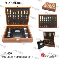Wooden Chess  Bar Set