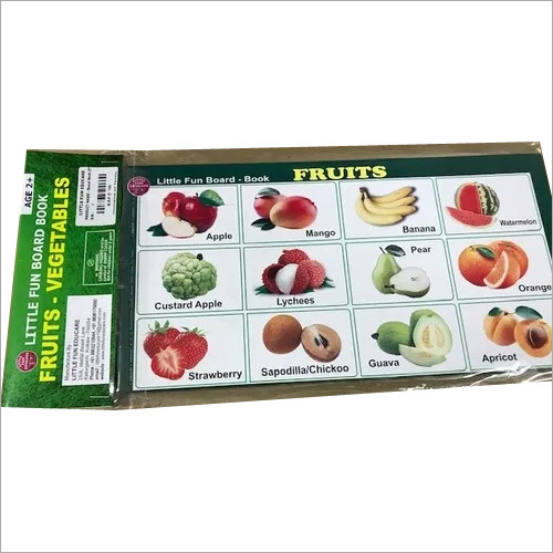 Paper Board Book Fruits And Vegetable Age Group: 3+