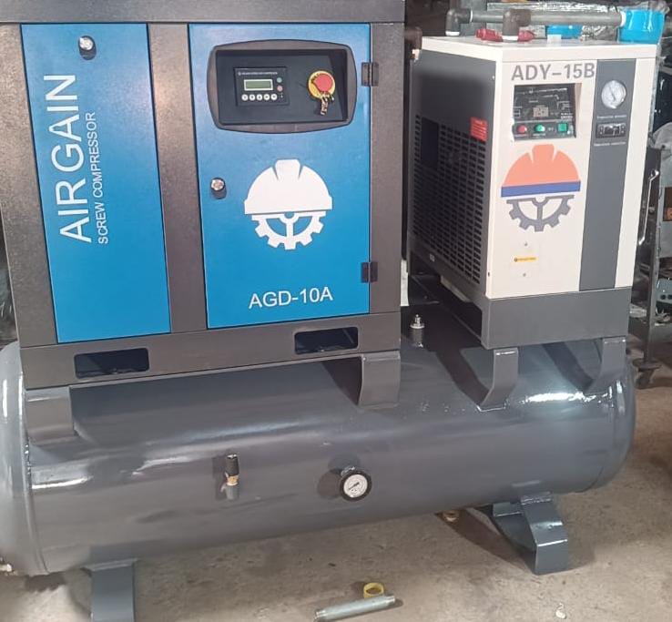 Tank Mounted Screw Air Compressor