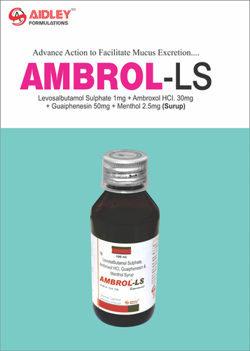 Levosalbutamol sulphate 1mg + Ambroxol Hcl 30mg + Guaiphenesin 50mg + Menthol 2.5mg
