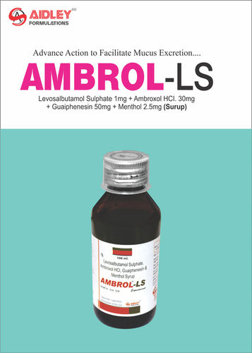 Liquid Levosalbutamol sulphate 1mg + Ambroxol Hcl 30mg +  Guaiphenesin 50mg + Menthol 2.5mg