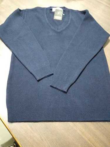 Uniform Sweater - Polyester S-XL Size | Navy Color Regular Fit Long Sleeve V-Neck Pullover Design