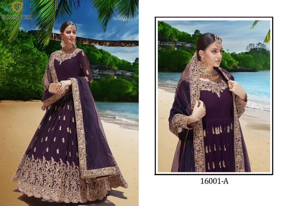 Georgette Embroidery Anarkali Suit Bust Size: 44 Inch (In)